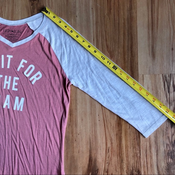 NEW Raglan Baseball Tee DO IT FOR THE GRAM Shirt Top Medium Women’s Juniors NWOT - Picture 9 of 14